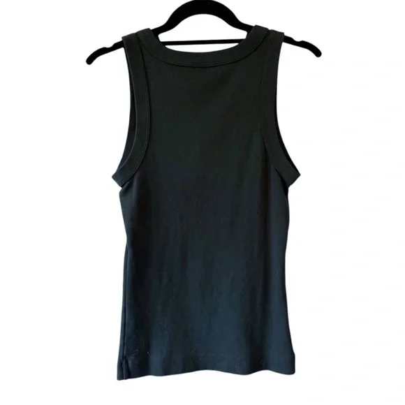Michael Stars dark green  V-Neck Tank Top - Picture 2 of 4